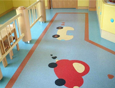 幼儿园pvc地板胶工程案例