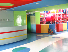 幼教中心用pvc地板胶工程案例