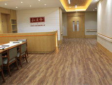 环保pvc地板木纹餐厅地面工程案例
