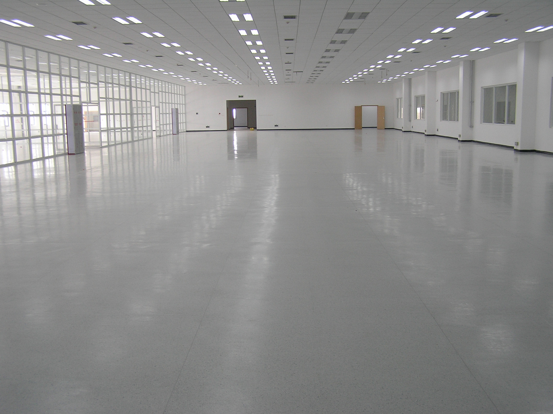 广州利口福食品厂洁净车间pvc地板地面施工